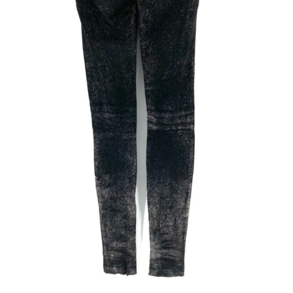 MILLY Shimmer Lambskin Leather
Raw Hem Pants - Picture 9 of 10